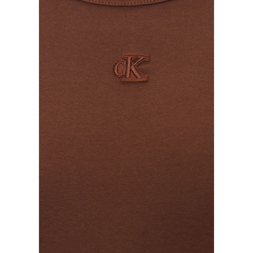Calvin Klein Jeans Brown Long Dress for Women side view