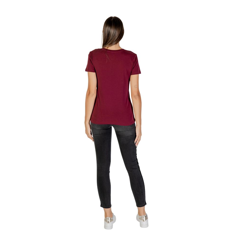 T-shirt Armani Exchange Bordeaux en coton
