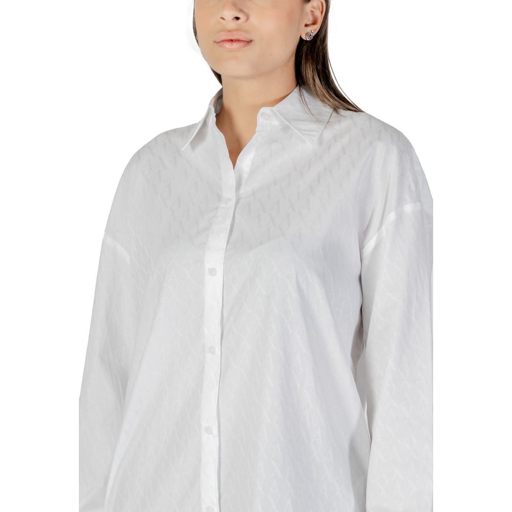 Chemisier blanc en coton Armani Exchange