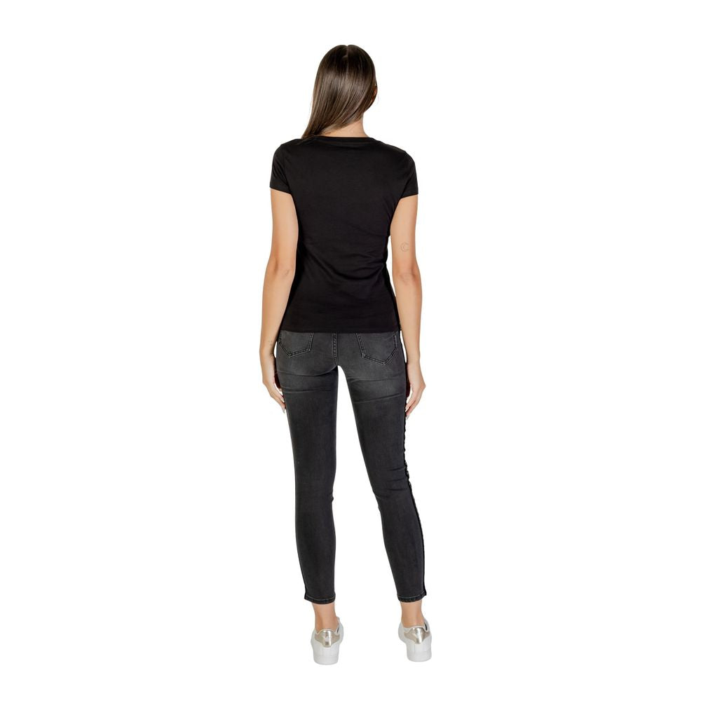 T-shirt en coton noir Armani Exchange