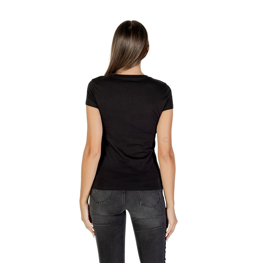 T-shirt en coton noir Armani Exchange