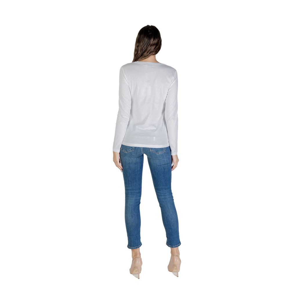 T-shirt Liu Jo blanc en coton à manches longues