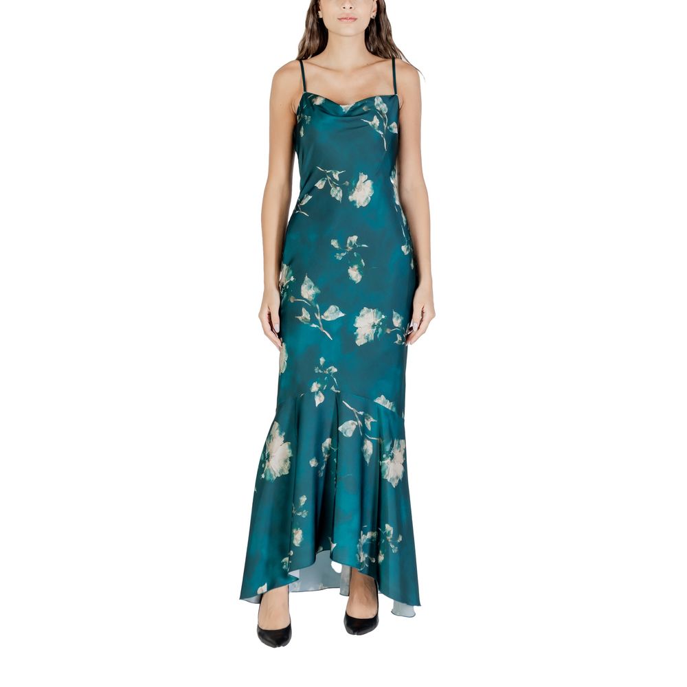 Robe longue bicolore en polyester Rinascimento