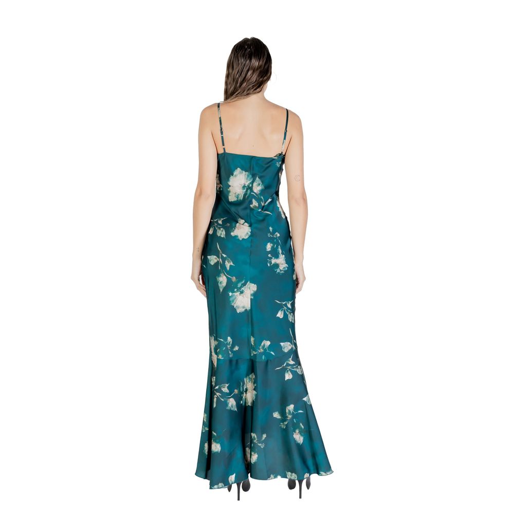 Robe longue bicolore en polyester Rinascimento
