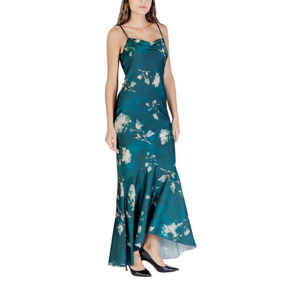 Robe longue bicolore en polyester Rinascimento