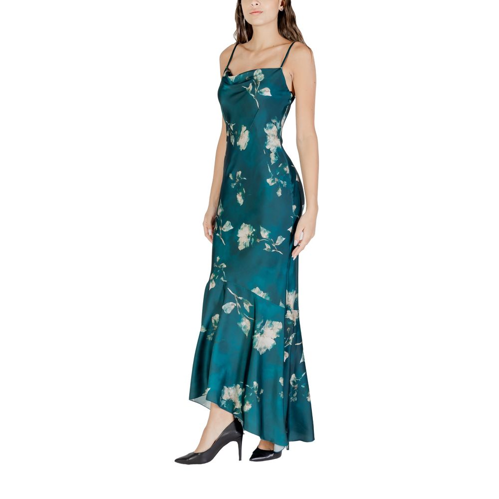 Robe longue bicolore en polyester Rinascimento