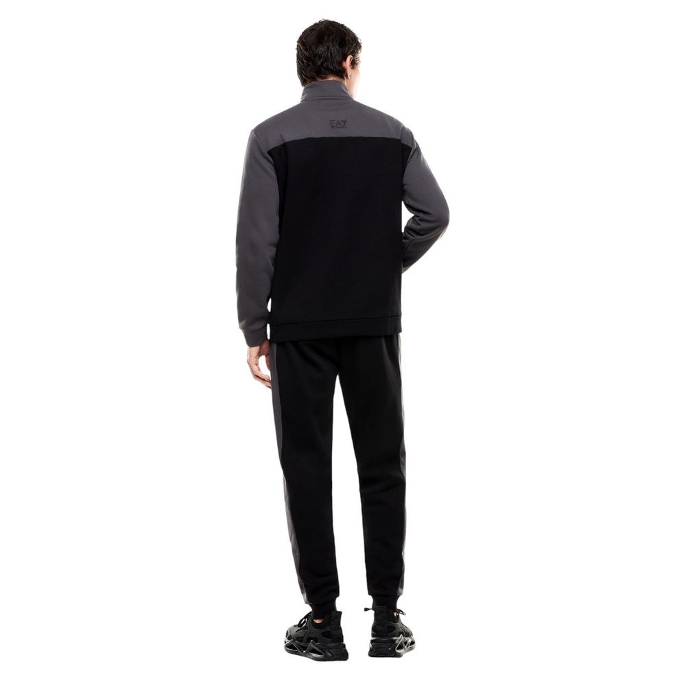 Survêtement en Coton Noir EA7 Emporio Armani