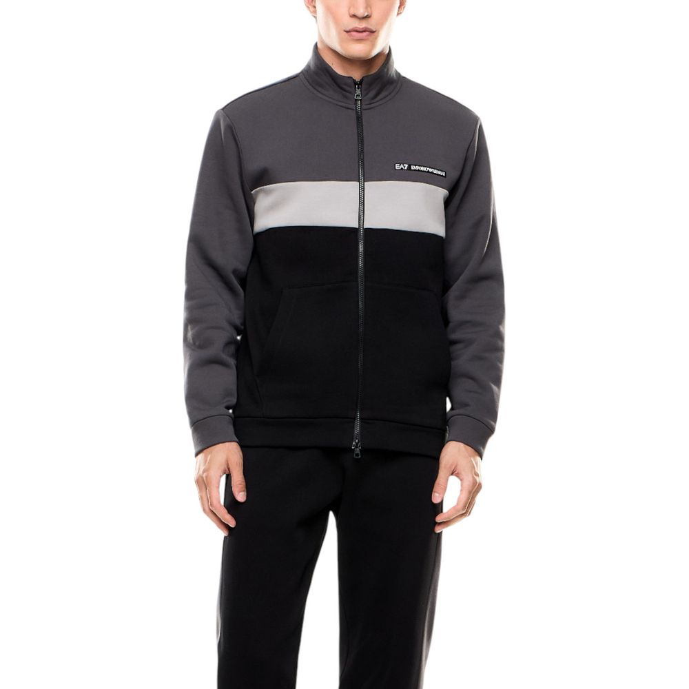 Survêtement en Coton Noir EA7 Emporio Armani