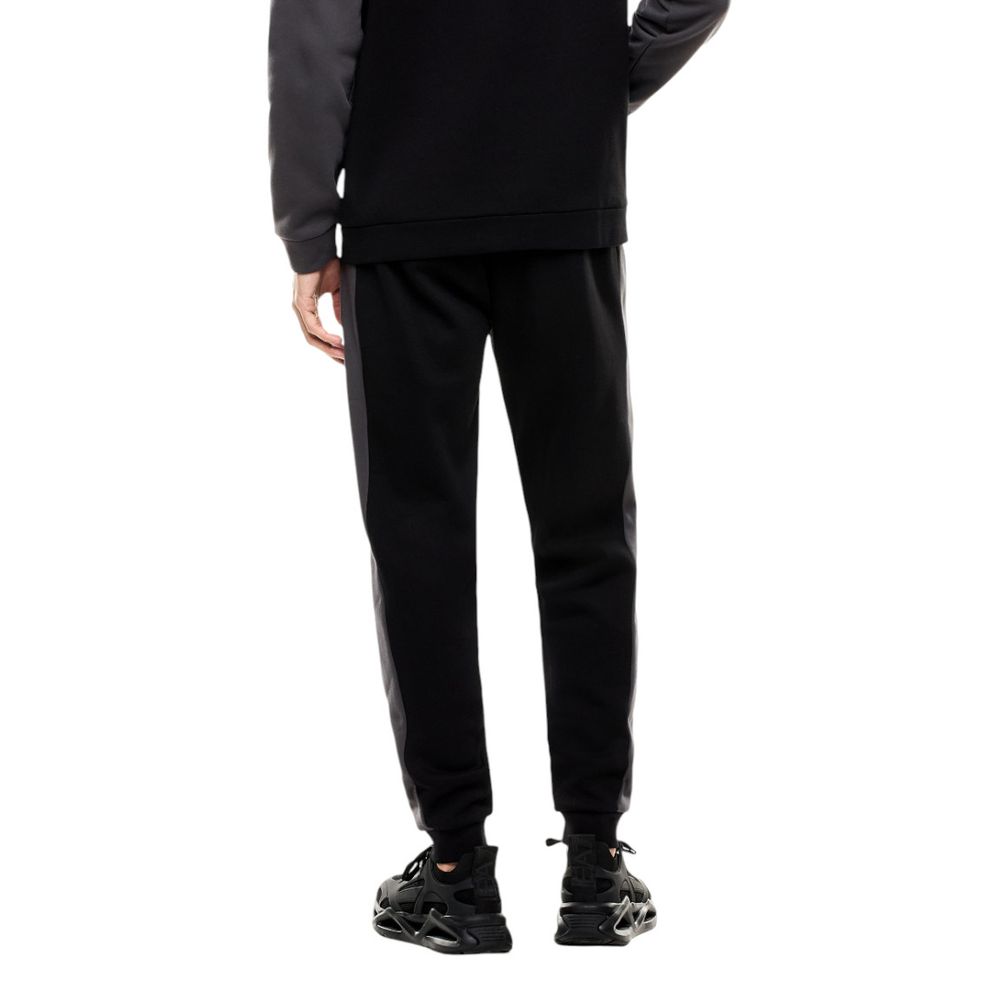 Survêtement en Coton Noir EA7 Emporio Armani