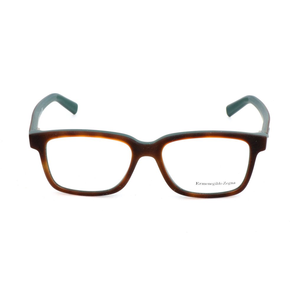 Ermenegildo Zegna Brown Glasses Frames for Men