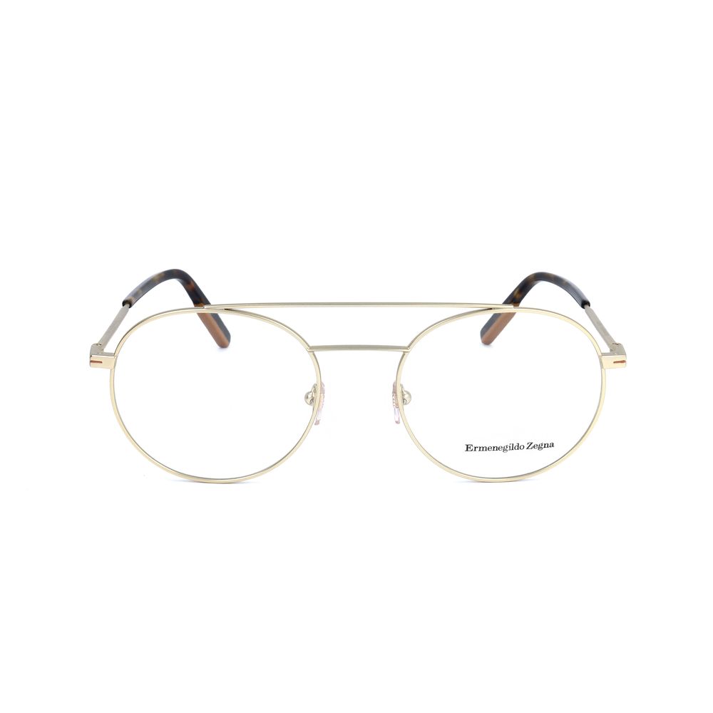 Ermenegildo Zegna Gold Glasses Frames for Men