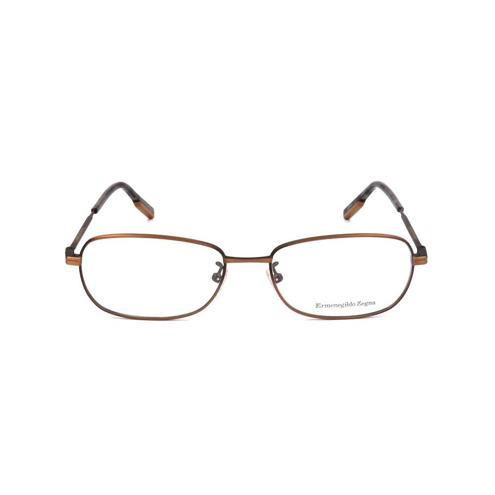 Ermenegildo Zegna Brown Glasses Frames for Men