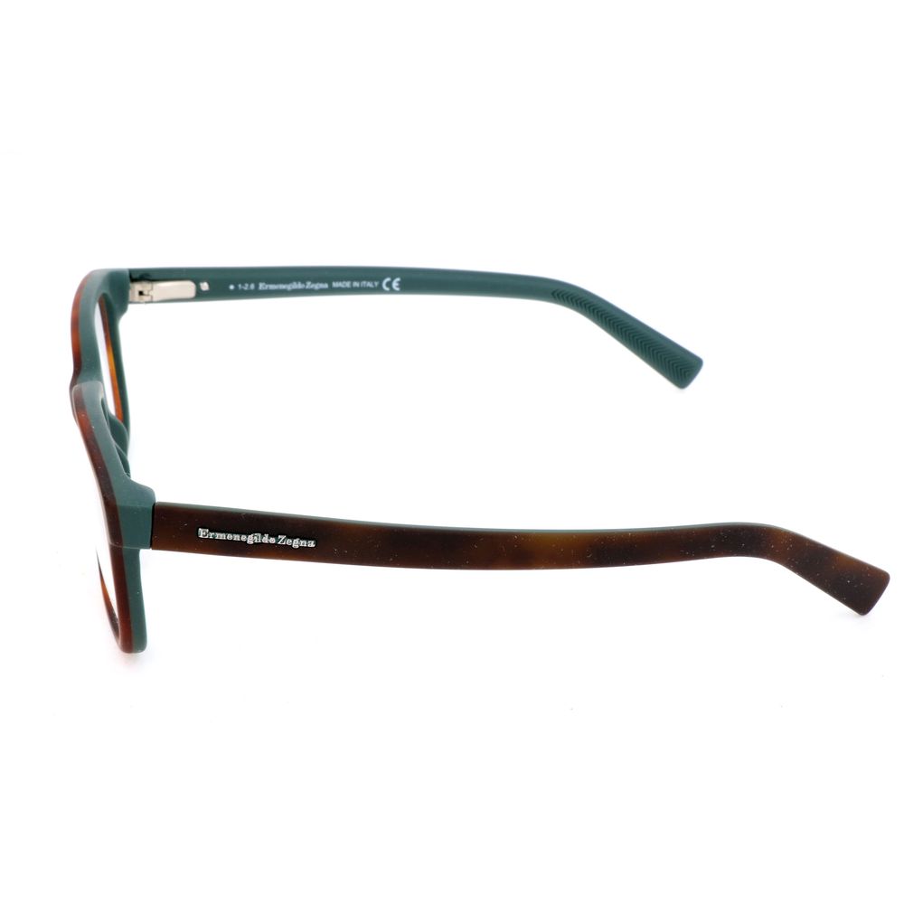 Ermenegildo Zegna Brown Glasses Frames for Men detail view