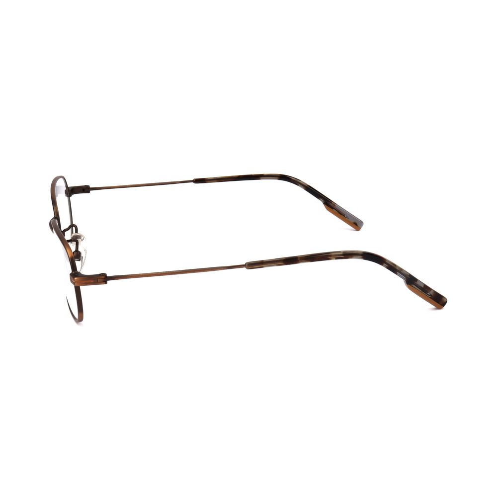 Ermenegildo Zegna Brown Glasses Frames for Men detail view