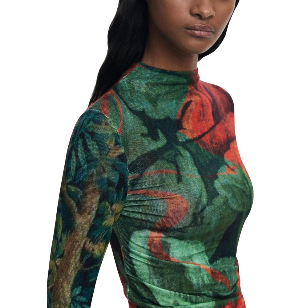 Desigual Multicolor Long Sleeve T-Shirt for Women side view