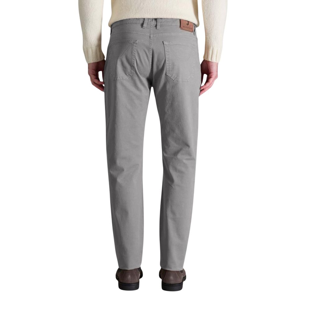 Pantalon skinny en coton gris Jeckerson