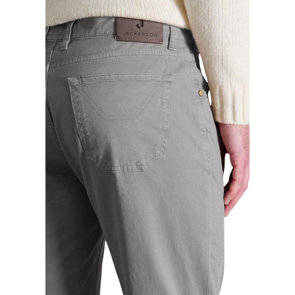 Pantalon skinny en coton gris Jeckerson