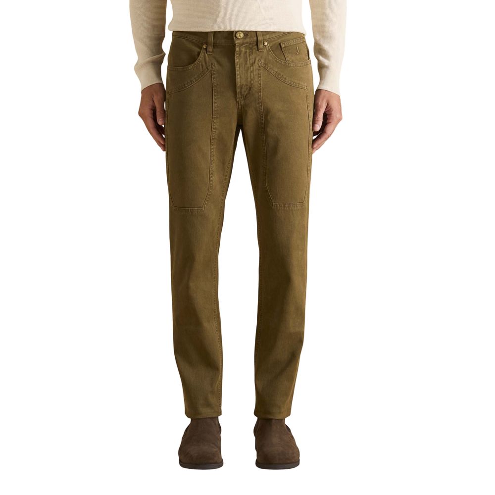 Jeans Skinny en Coton Marron Jeckerson