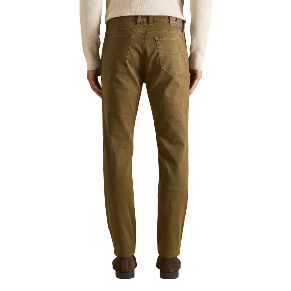 Jeans Skinny en Coton Marron Jeckerson