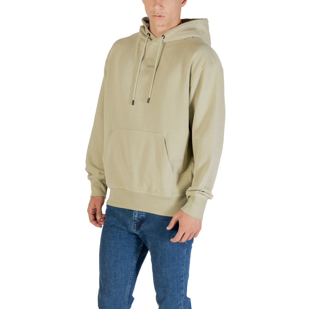 Hugo Boss Green Hoodie for Men side view