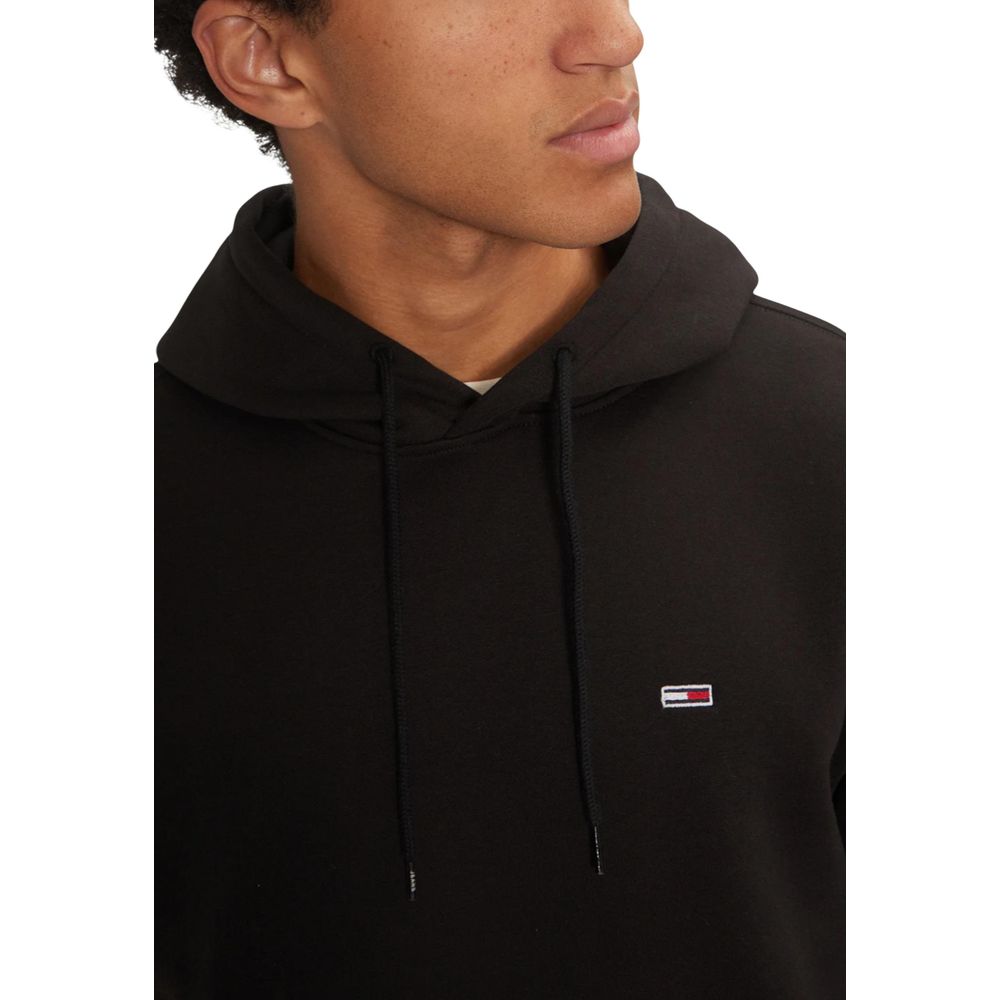 Tommy Hilfiger Jeans Black Hoodie for Men detail view