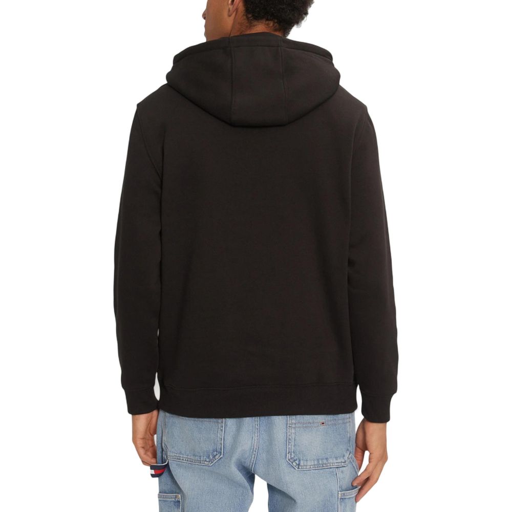 Tommy Hilfiger Jeans Black Hoodie for Men side view