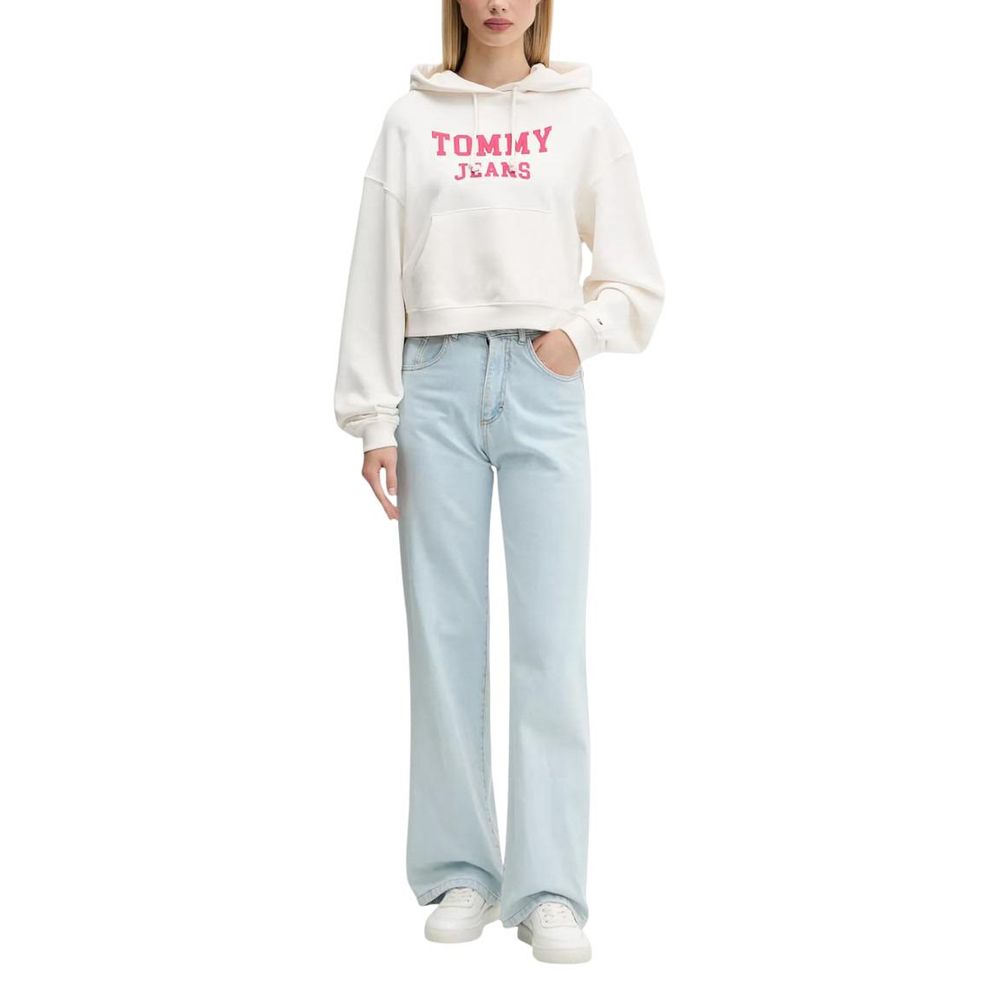 Tommy Hilfiger Jeans White Hoodie for Women detail view