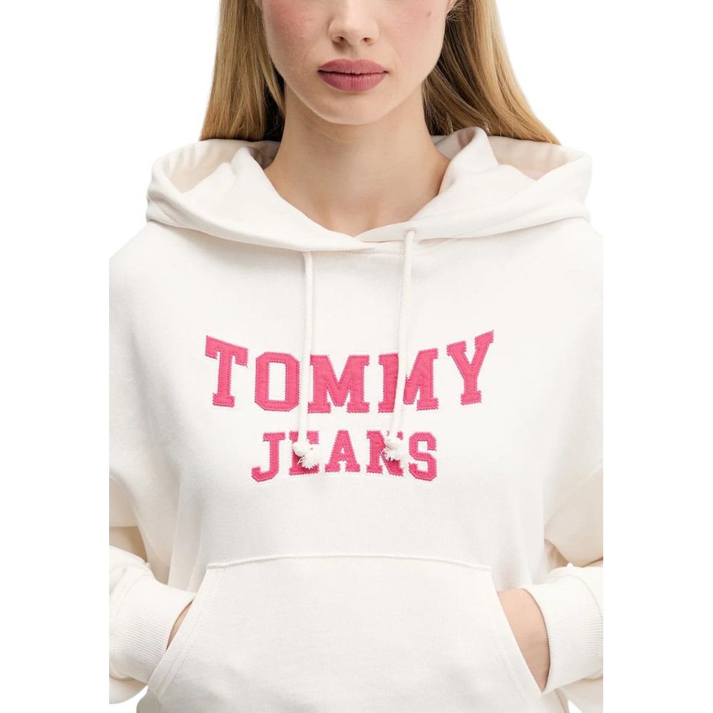 Tommy Hilfiger Jeans White Hoodie for Women side view