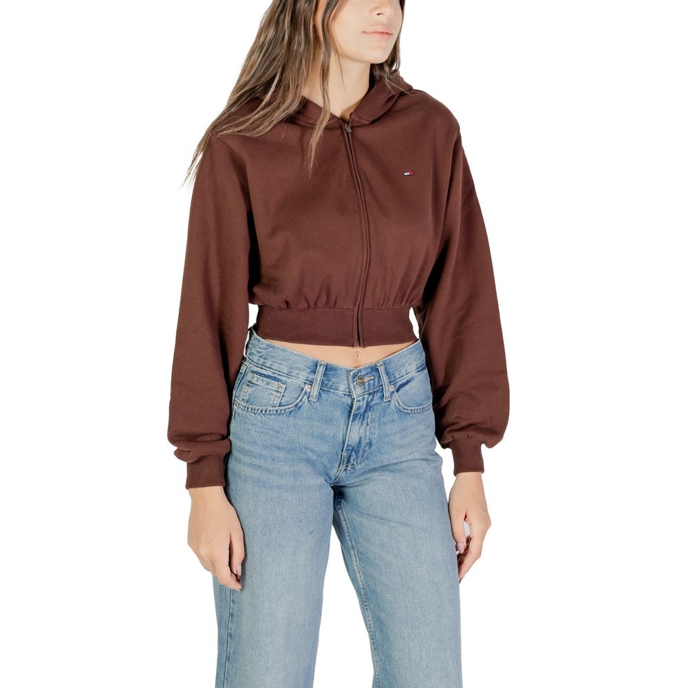 Tommy Hilfiger Jeans Brown Hoodie for Women detail view