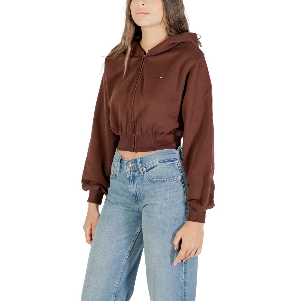 Tommy Hilfiger Jeans Brown Hoodie for Women side view