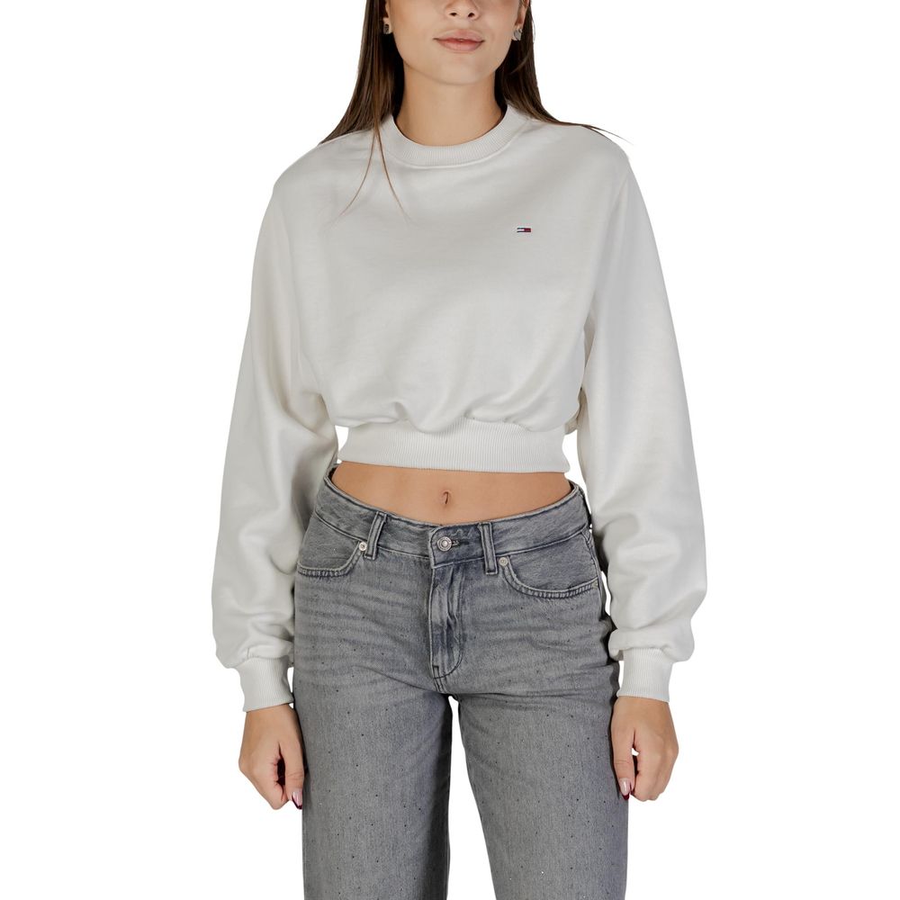 Sweat-shirt Tommy Hilfiger Jeans en coton recyclé crème