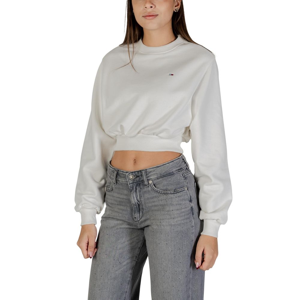 Sweat-shirt Tommy Hilfiger Jeans en coton recyclé crème