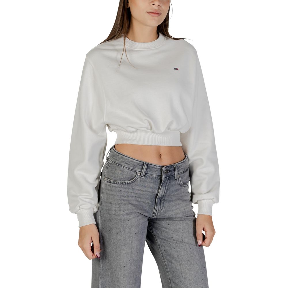 Sweat-shirt Tommy Hilfiger Jeans en coton recyclé crème