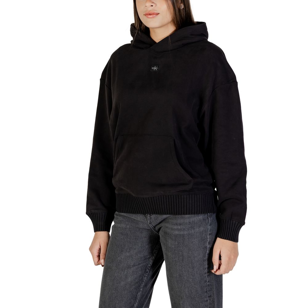 Sweat à capuche Calvin Klein Jeans en coton noir