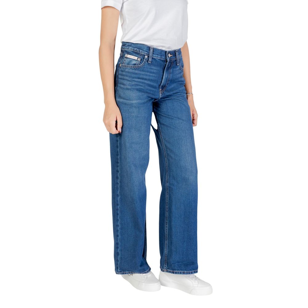 Calvin Klein Jeans Blue Boyfriend Jeans for Women side view