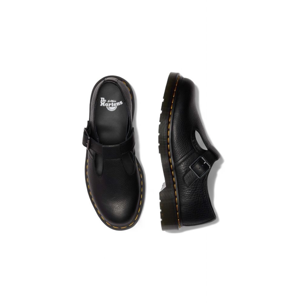 Escarpins à plateforme en cuir noir Dr. Martens