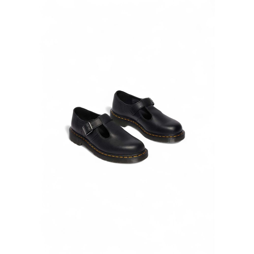 Escarpins à plateforme en cuir noir Dr. Martens