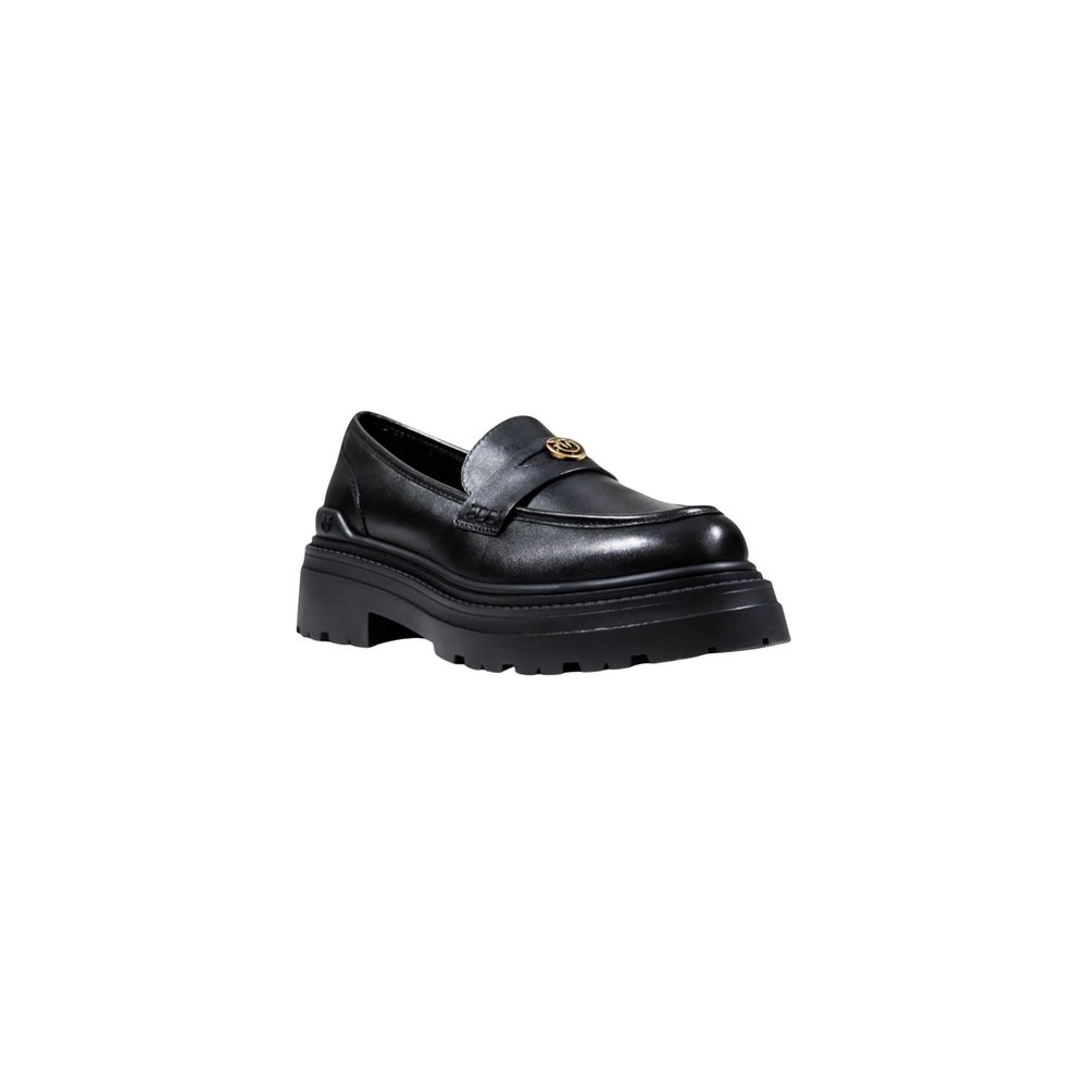 Escarpins à plateforme en cuir noir PINKO