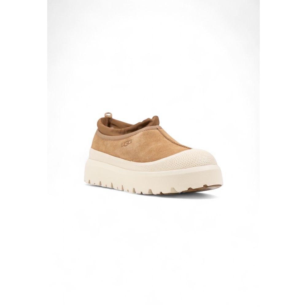Sabots en cuir suédé beige UGG