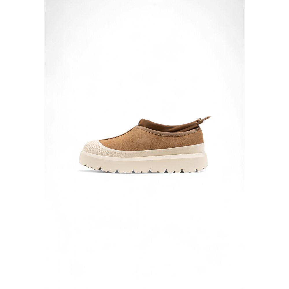 Sabots en cuir suédé beige UGG