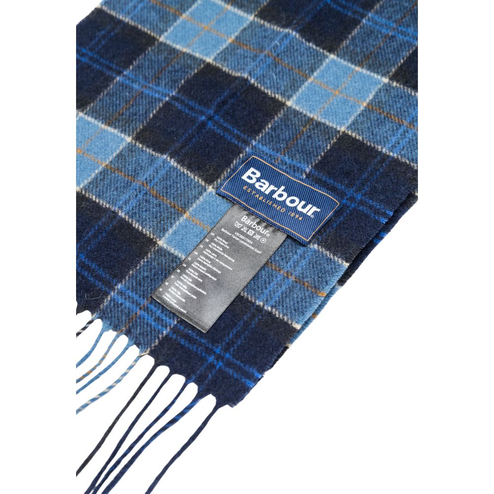 Écharpe Barbour en laine bleue