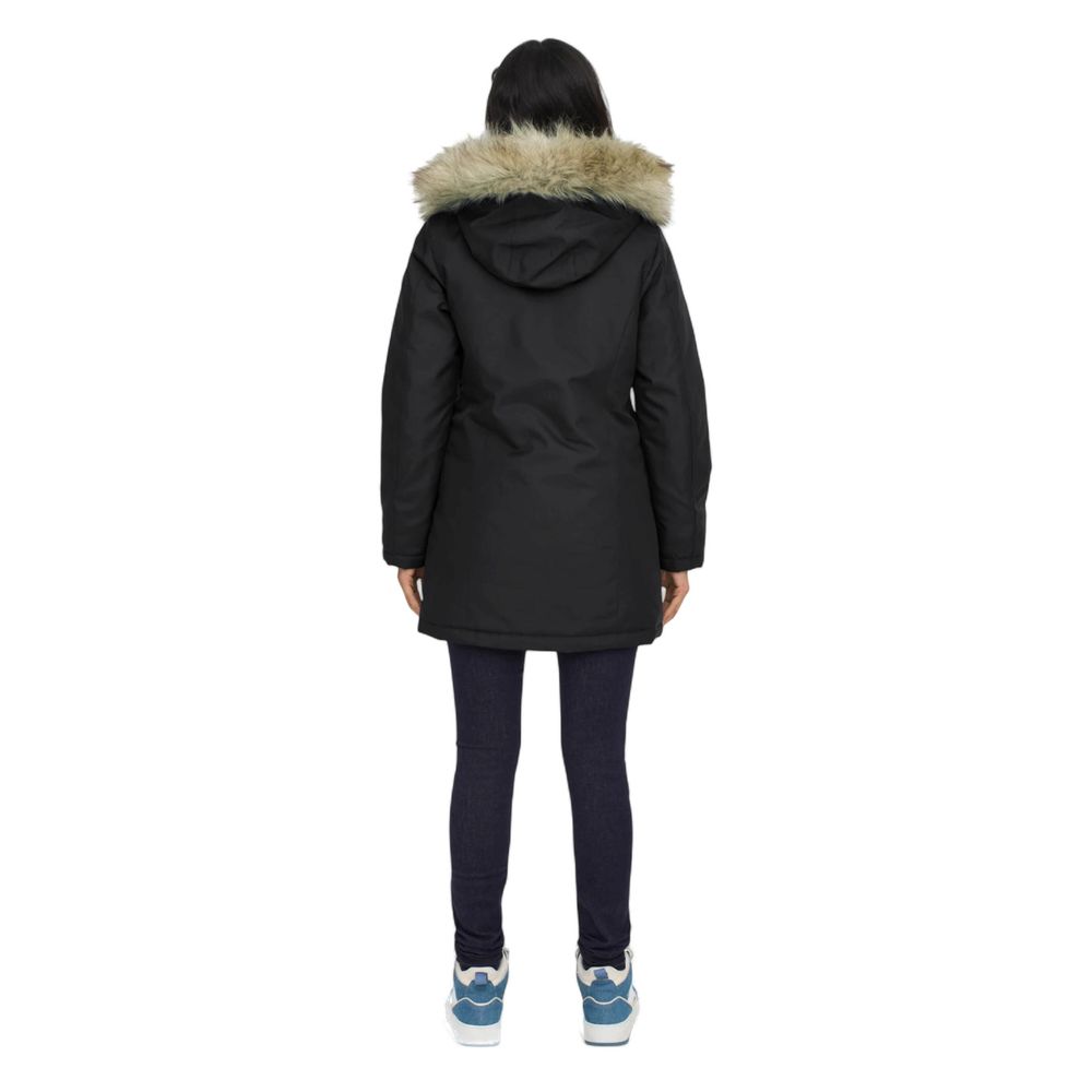 Only Black Parkas for Women side view