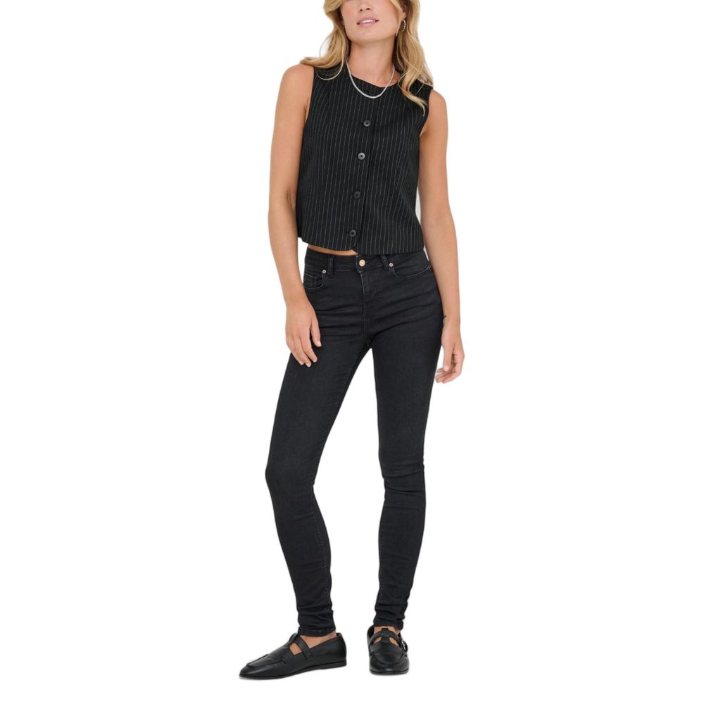 Gilet en polyester recyclé noir uniquement