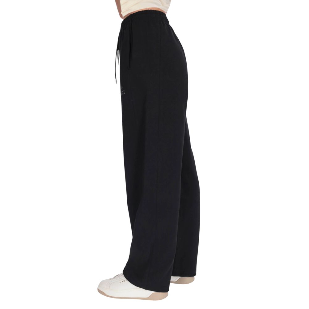 County of Milan Black Joggers for Women side view