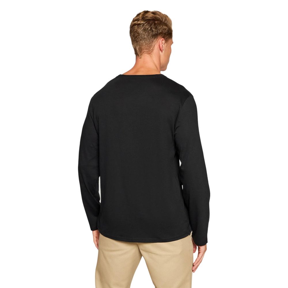 Ralph Lauren Black Long Sleeve T-Shirt for Men detail view