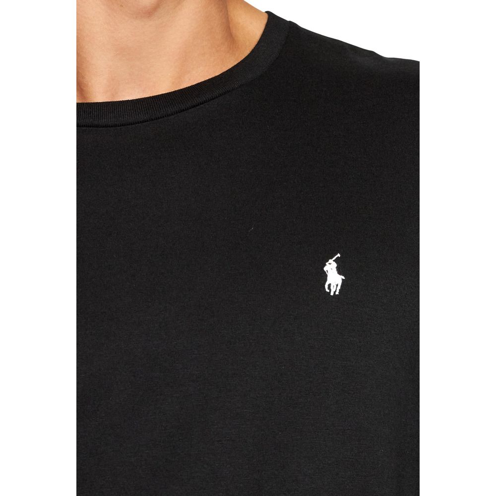 Ralph Lauren Black Long Sleeve T-Shirt for Men side view