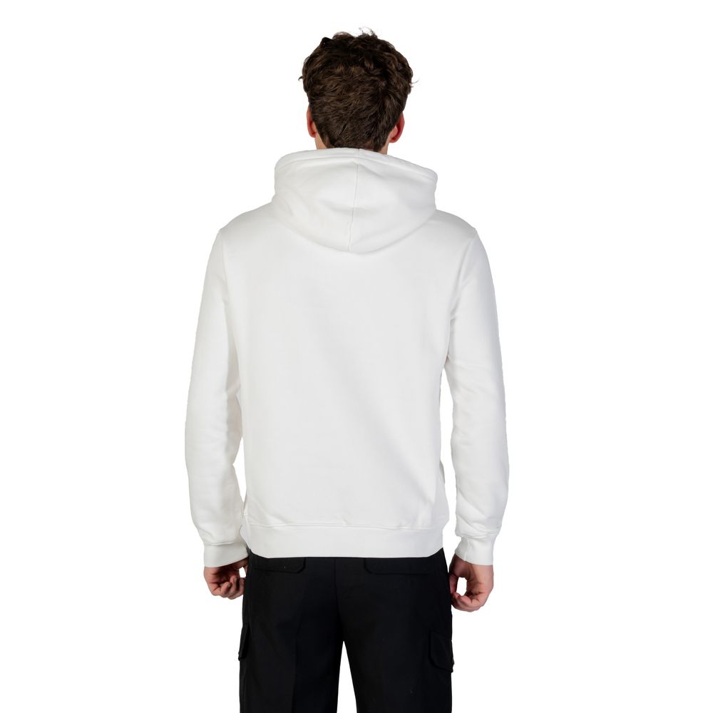 Sweat à capuche en coton noir et blanc Icon