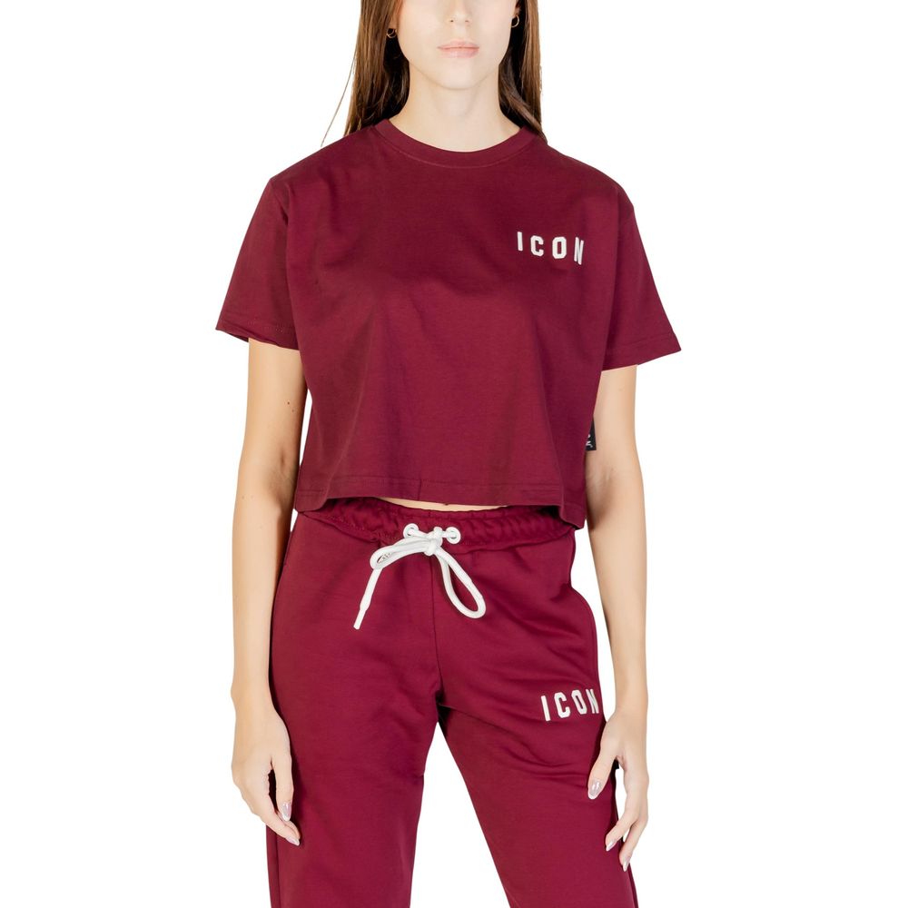 T-shirt en coton Bordeaux Icon