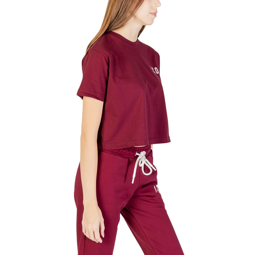T-shirt en coton Bordeaux Icon
