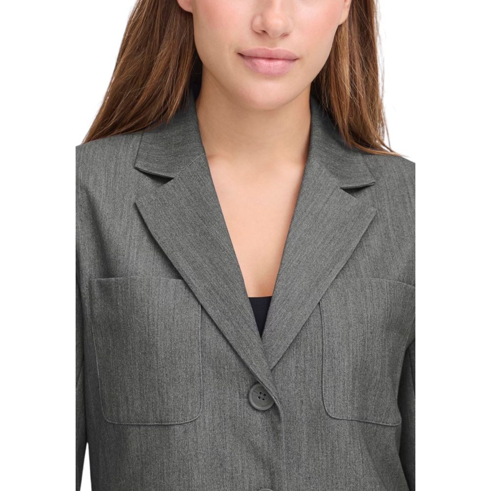 ICHI Grey Blazer for Women detail view